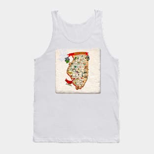 See The Map And Welcome To Illinois Tank Top